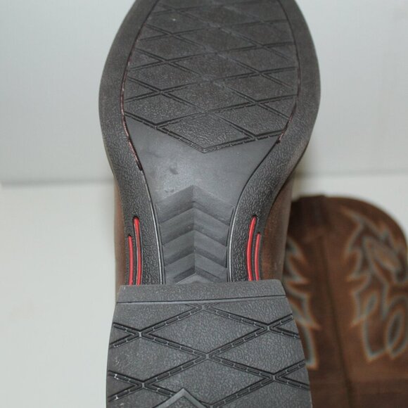 NWT Justin's Rendon Pecan Cowhide Cowboy Boots Size 10 - Picture 7 of 13